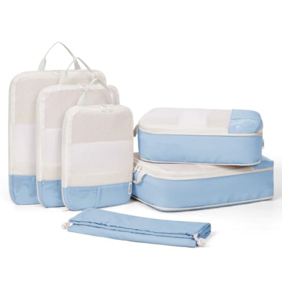 Women Bags For Women - 6 Set Compression Packing Cubes for
