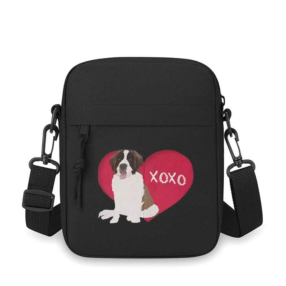 Women'S Xoxo Bags - Dog red heart xoxo love cute