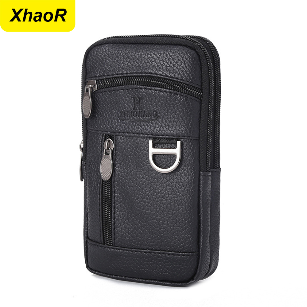 Saddle Bag Leather - Men Waist Bag Mobile Phone Bag