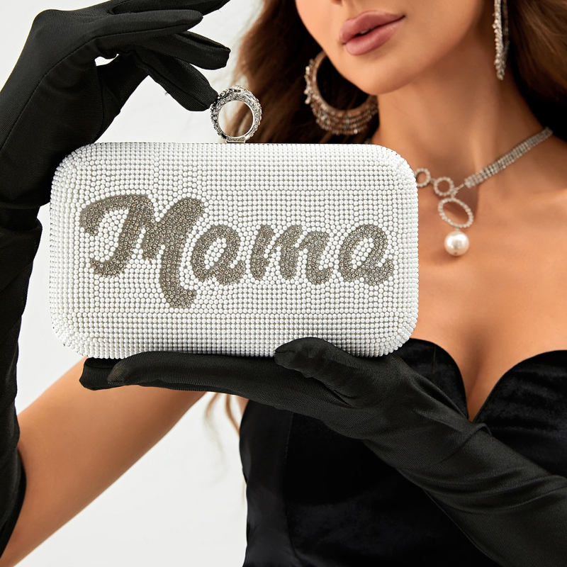 Women'S Xoxo Bags - Classic White Wedding Hand Bag Women's