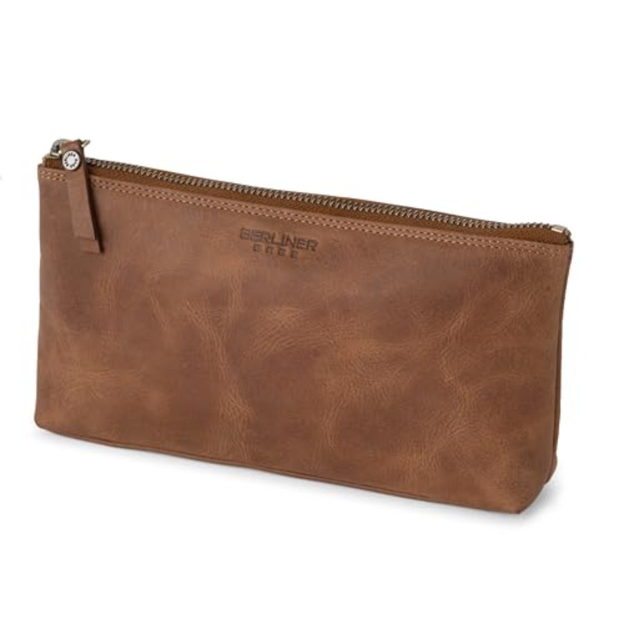 Women Bags For Women - Vintage Genuine Leather Makeup Bag Anna,