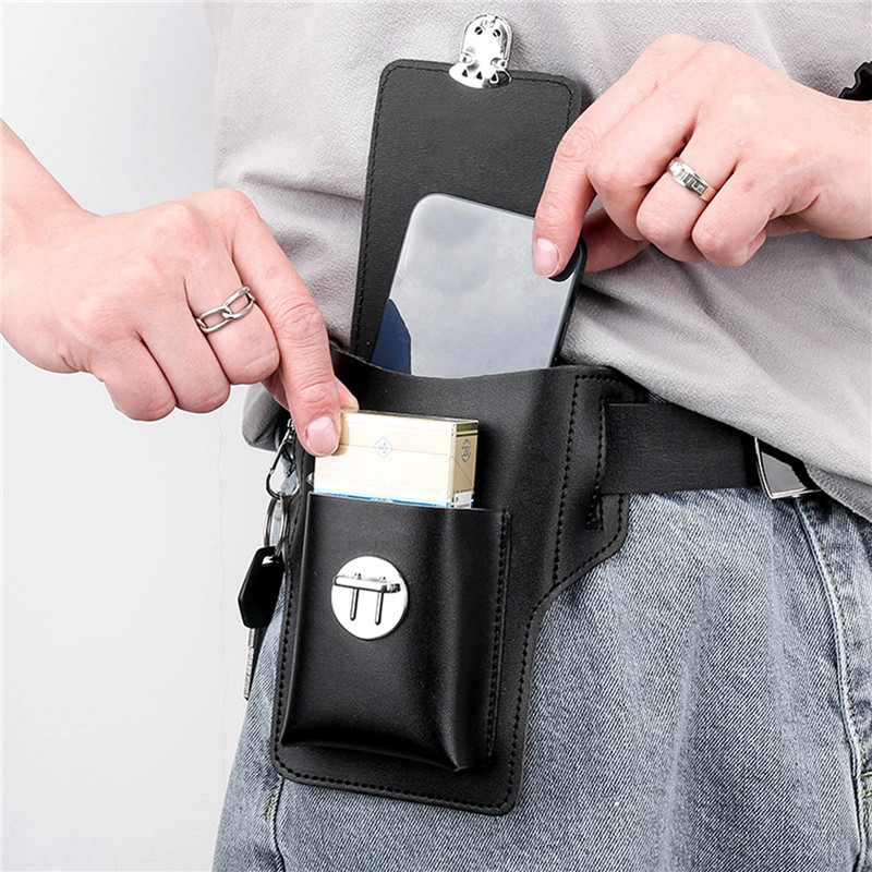 Saddle Bag Leather - Multifunctional Pu Leather Pack Phone Belt