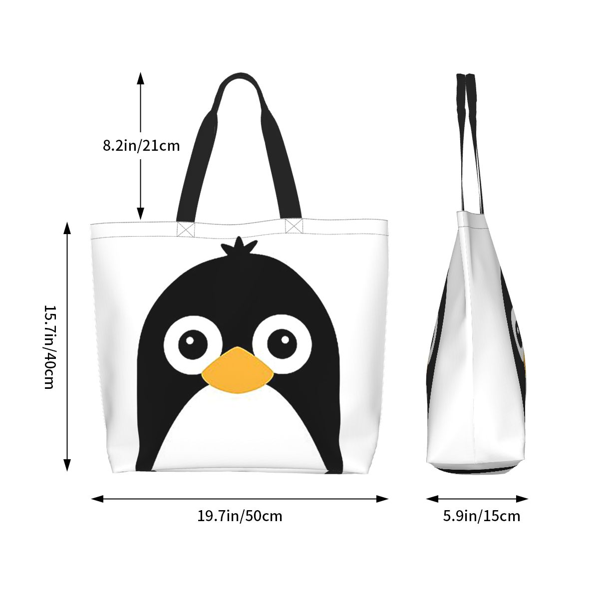 Cute Vector Penguin Shopping T – Women Bags Vector recenzja i cena