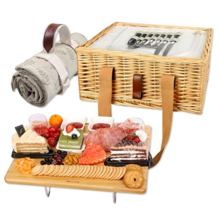 Wicker Picnic Basket for 2 wit – Basket Bag Wicker recenzja i cena
