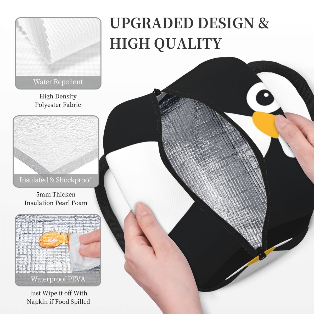 Cute Vector Penguin Insulated  – Women Bags Vector recenzja i cena