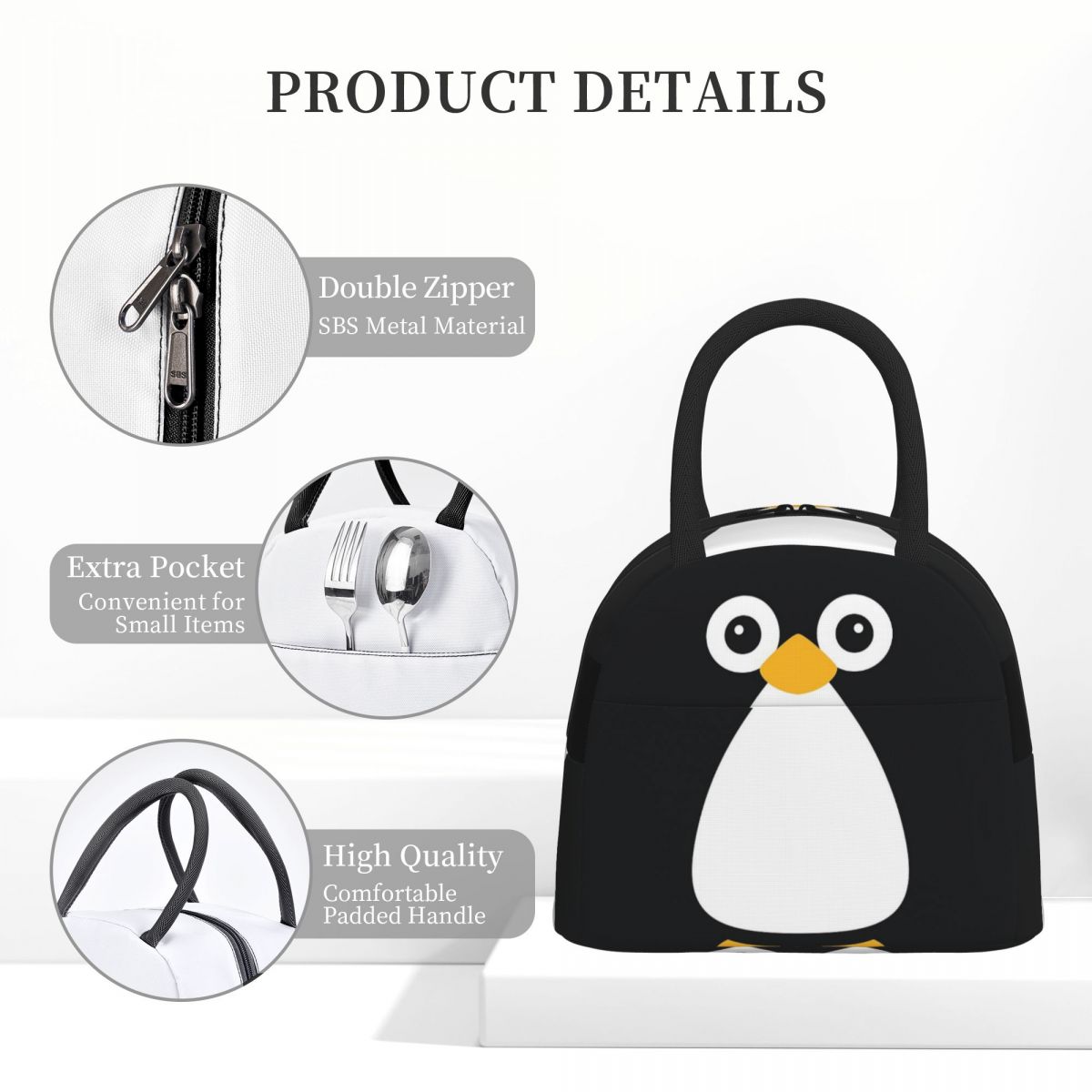 Cute Vector Penguin Insulated  – Women Bags Vector recenzja i cena