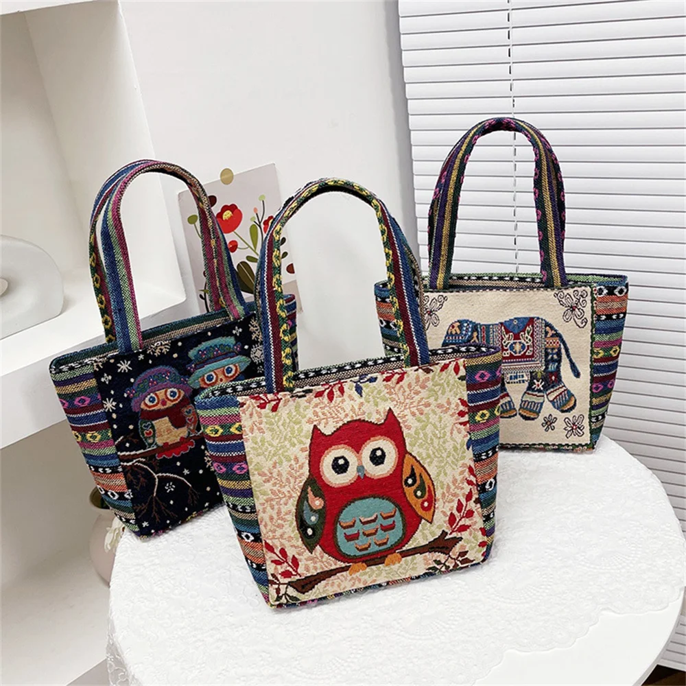 Linen Embroidered Canvas Bag N – Women Bags Malaysia recenzja i cena