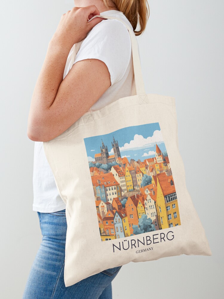 A Pop Art Travel Print of Nürn – Women Bags Germany recenzja i cena
