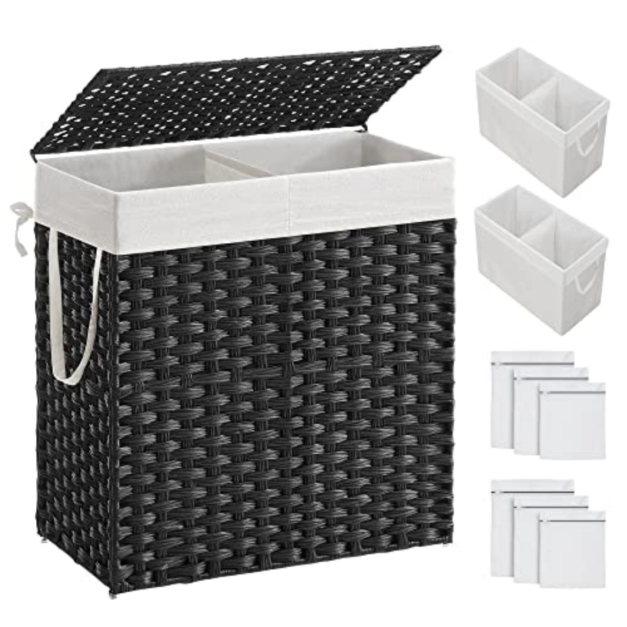 aundry Hamper with id Cothes H – Basket Bag Wicker recenzja i cena