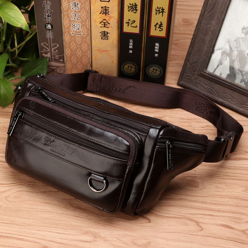 Men Waist Fanny Bags Sling Che – Saddle Bag Leather recenzja i cena