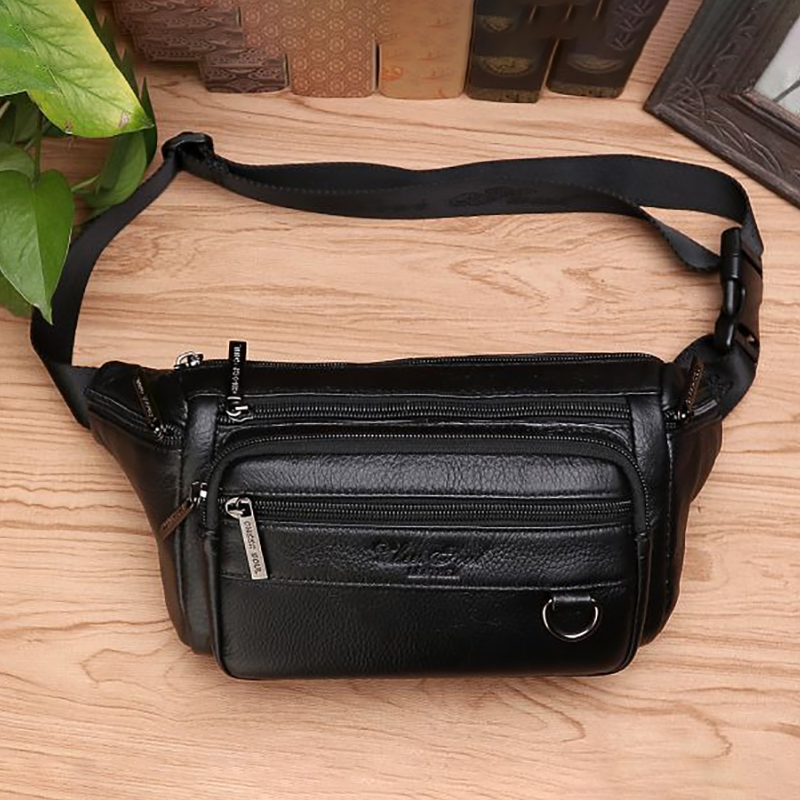 Men Waist Fanny Bags Sling Che – Saddle Bag Leather recenzja i cena
