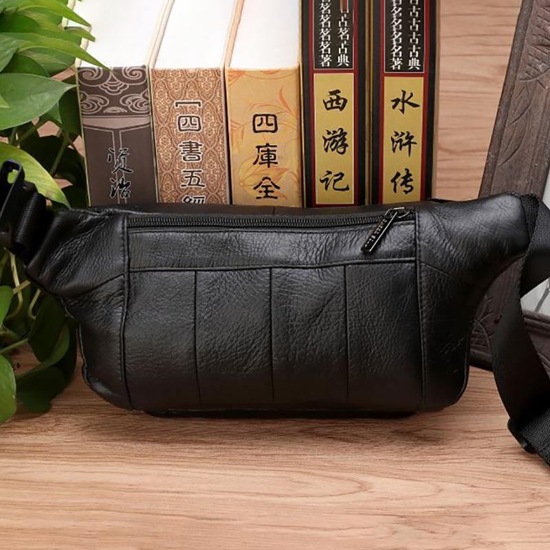 Men Waist Fanny Bags Sling Che – Saddle Bag Leather recenzja i cena