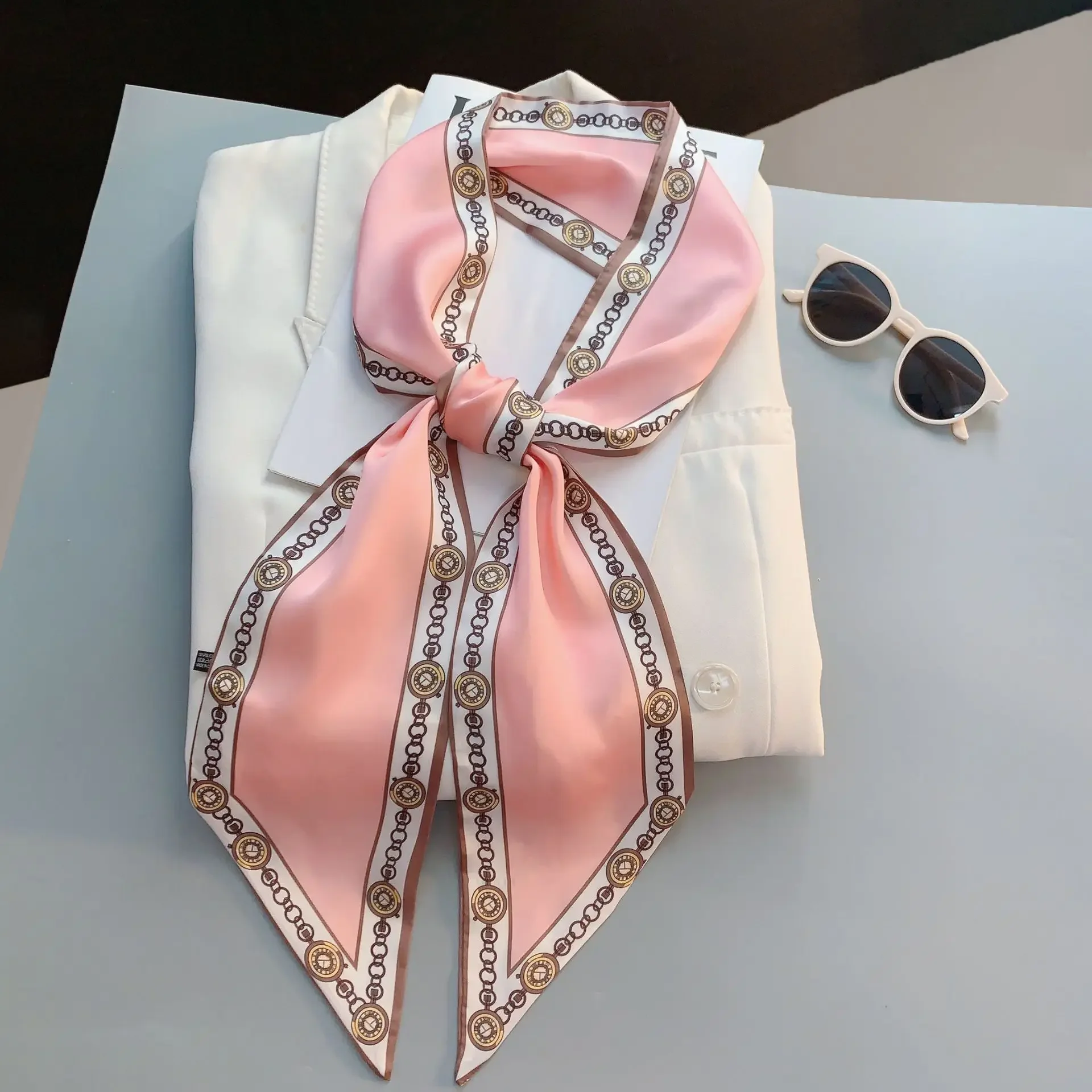 Design Print Skinny Scarf Plai – Women Bags Online recenzja i cena