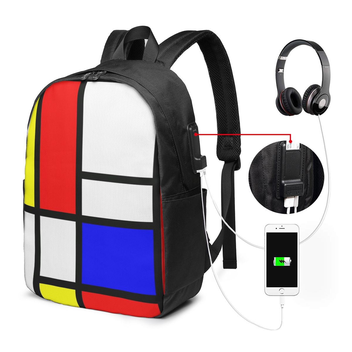 Piet Mondrian Composition  Bac – Women Bags For Women recenzja i cena
