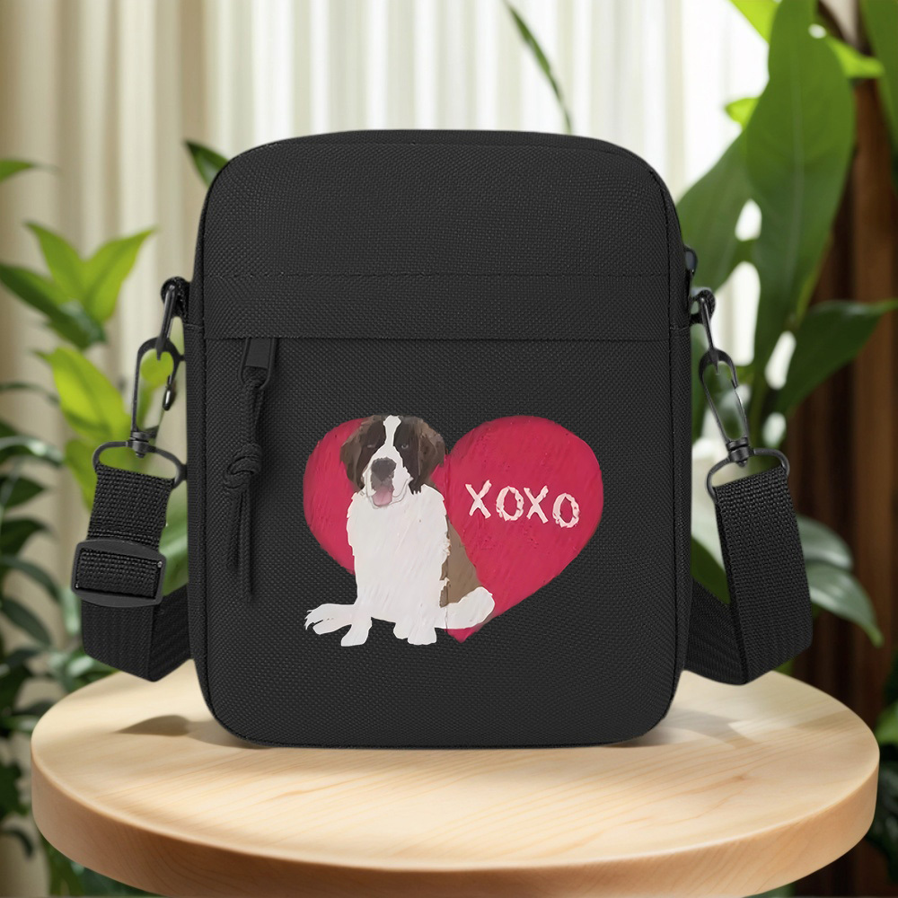 Dog red heart xoxo love cute M – Women'S Xoxo Bags recenzja i cena