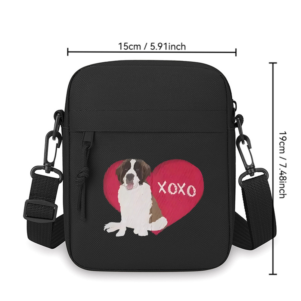 Dog red heart xoxo love cute M – Women'S Xoxo Bags recenzja i cena