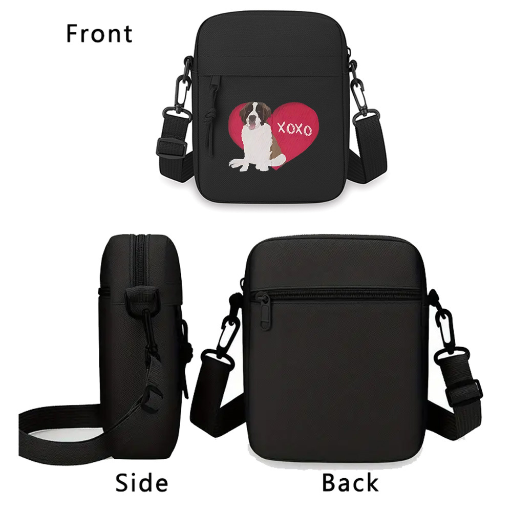Dog red heart xoxo love cute M – Women'S Xoxo Bags recenzja i cena