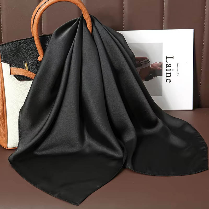 Luxury Solid Color Silk Square – Women Bags Online recenzja i cena