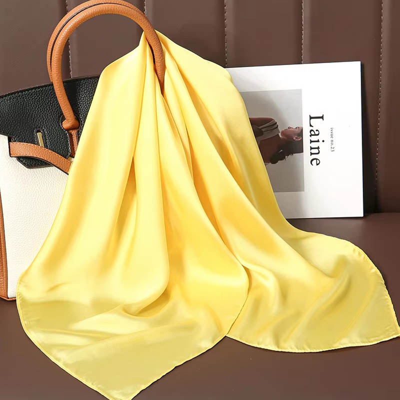 Luxury Solid Color Silk Square – Women Bags Online recenzja i cena