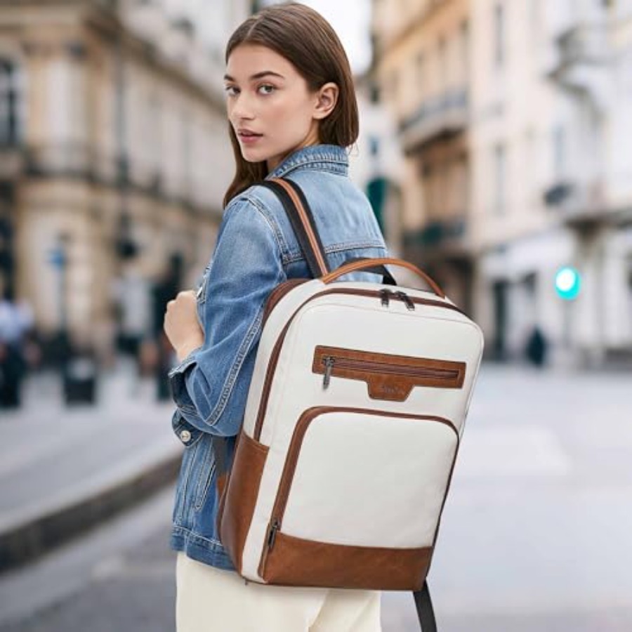 Leather Laptop Backpack for Wo – Women Bags For Women recenzja i cena