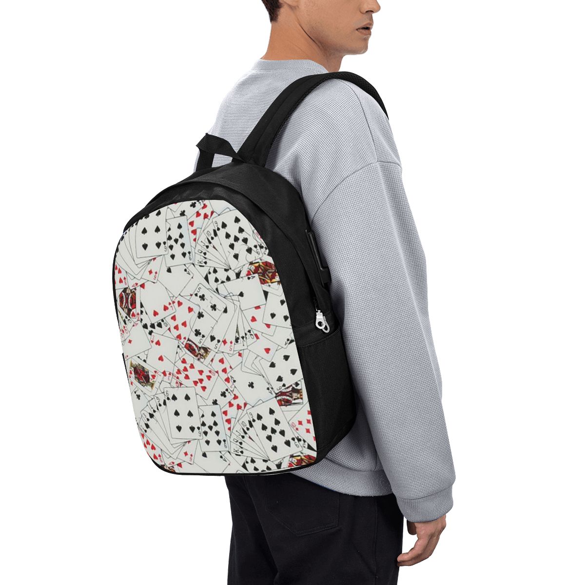 Playing Cards Poker Print Back – Women Bags For Women recenzja i cena