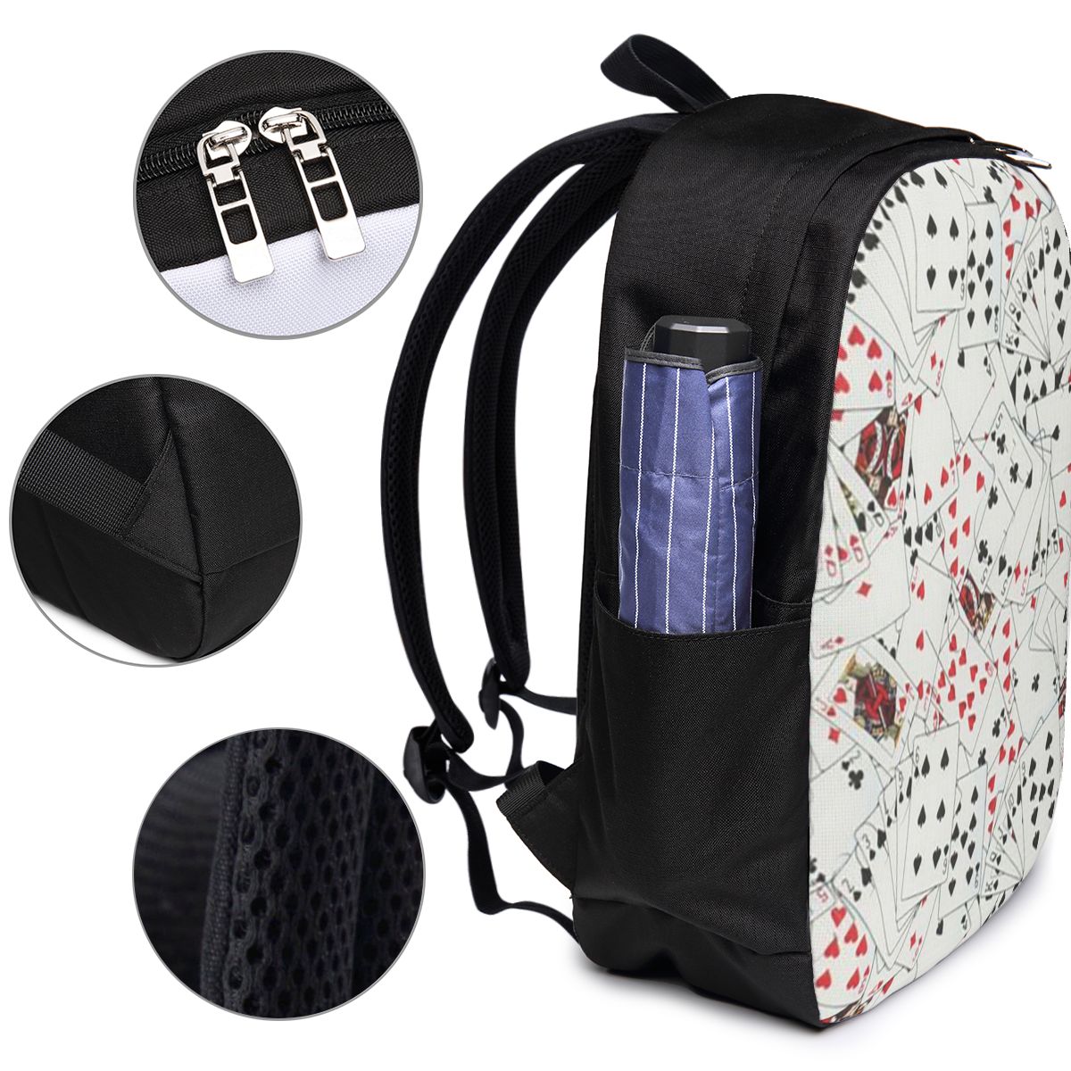 Playing Cards Poker Print Back – Women Bags For Women recenzja i cena