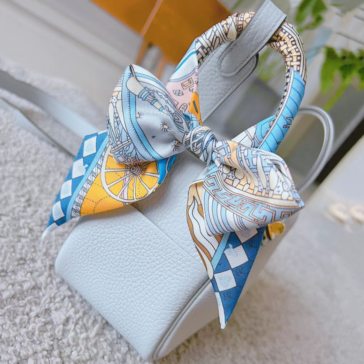 Exotic Printed Silk Scarf for  – Women Bags Polene recenzja i cena