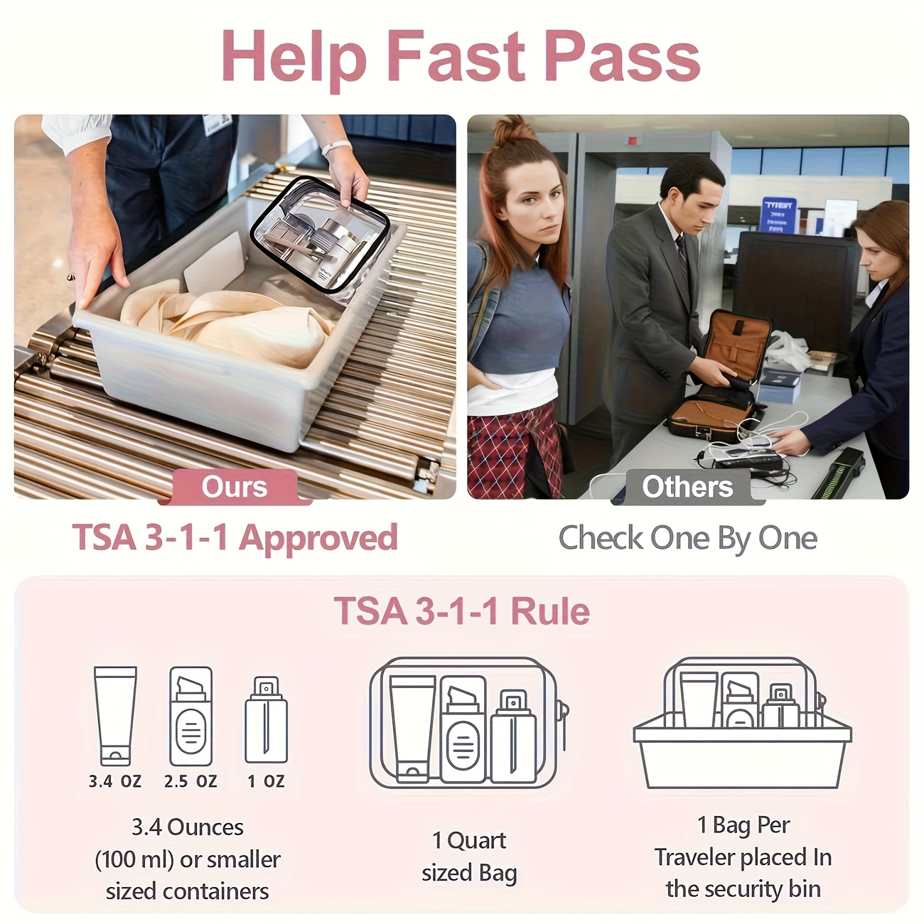 1pc Clear Makeup Bag Transpare – Women Bags For Airport recenzja i cena