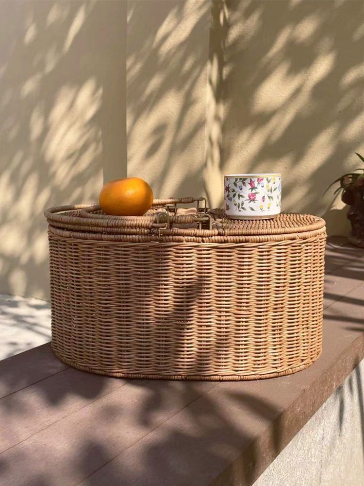 FenEr Wicker Camping Picnic Ba – Basket Bag Wicker recenzja i cena