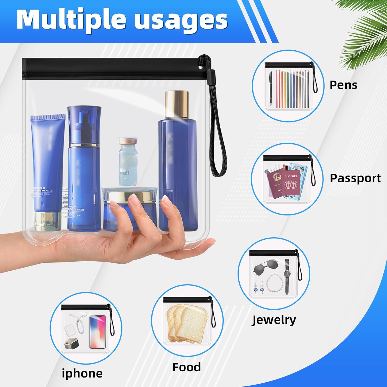 2pcs Luggage Transparent Trave – Women Bags For Airport recenzja i cena