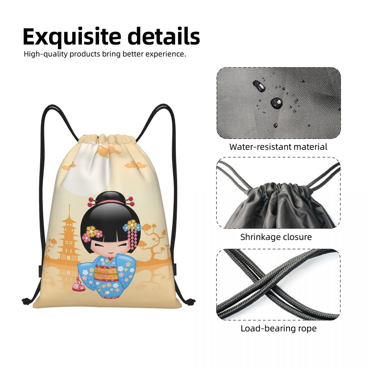 Japanese Maiko Kokeshi Doll Dr – Women Bags Vector recenzja i cena