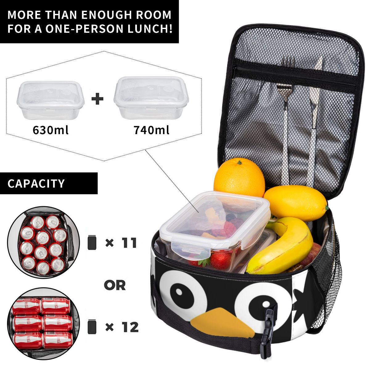 Cute Vector Penguin Insulated  – Women Bags Vector recenzja i cena