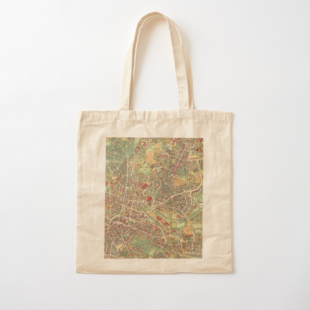Vintage Map of Bayreuth, Germa – Women Bags Germany recenzja i cena