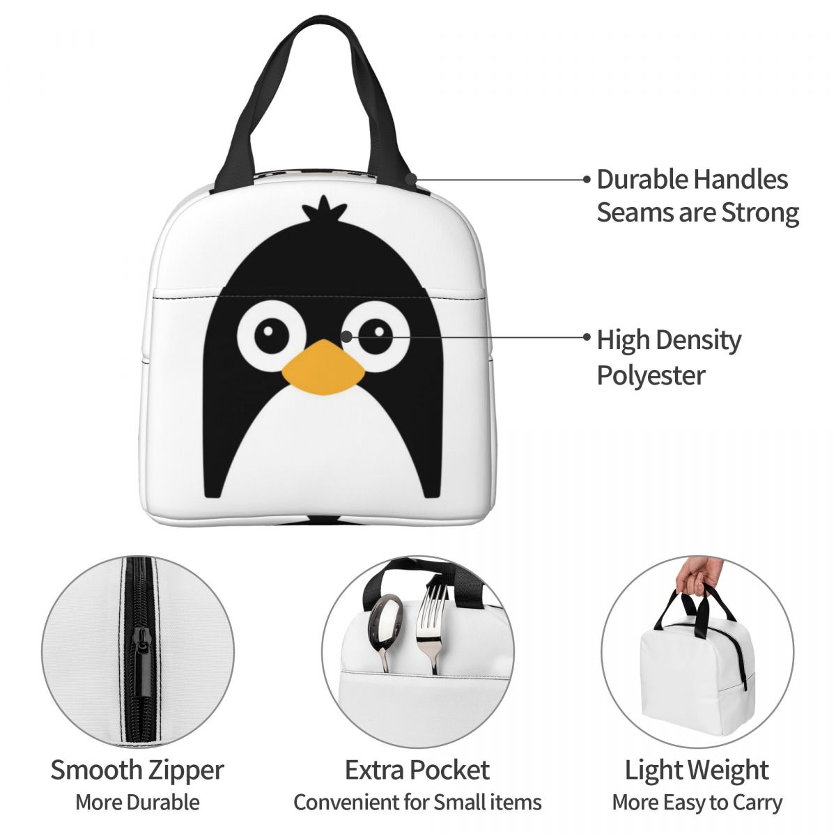 Cute Vector Penguin Insulated  – Women Bags Vector recenzja i cena
