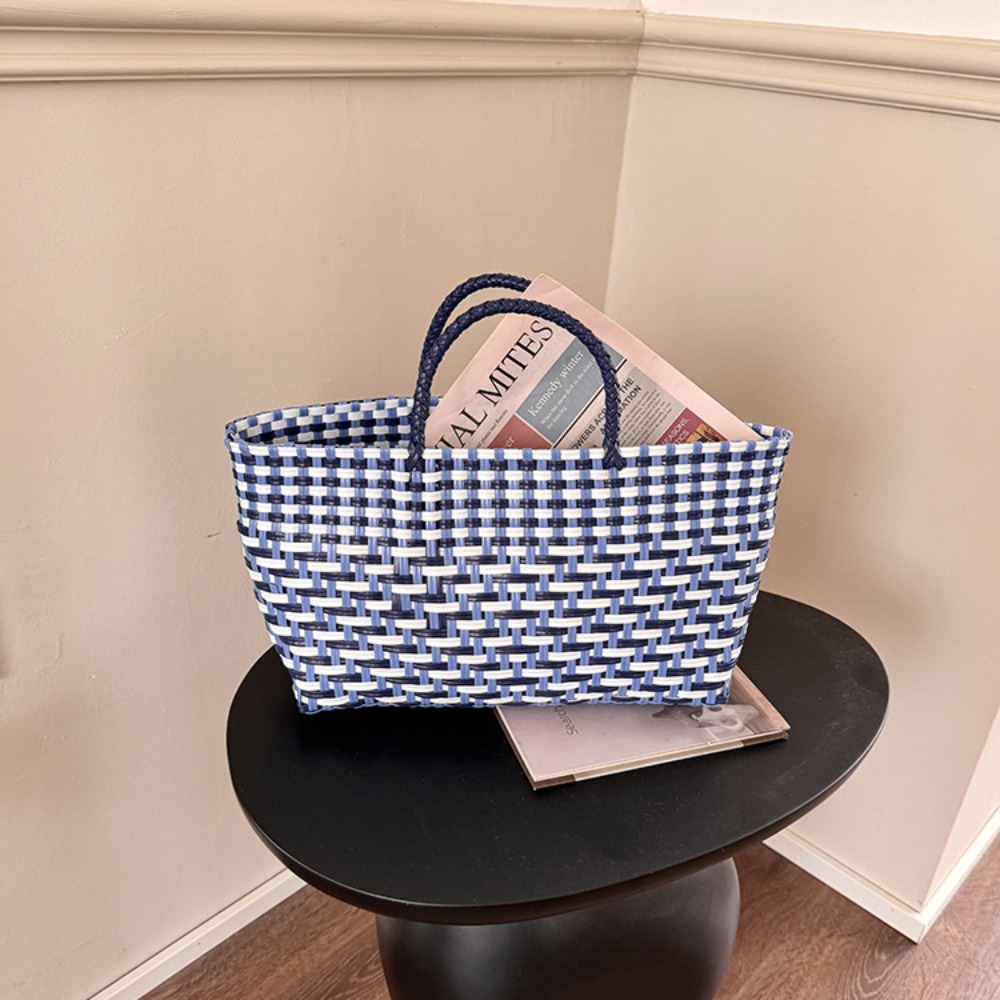 Cute PVC Handbag Weave Bag Lar – Basket Bag Wicker recenzja i cena