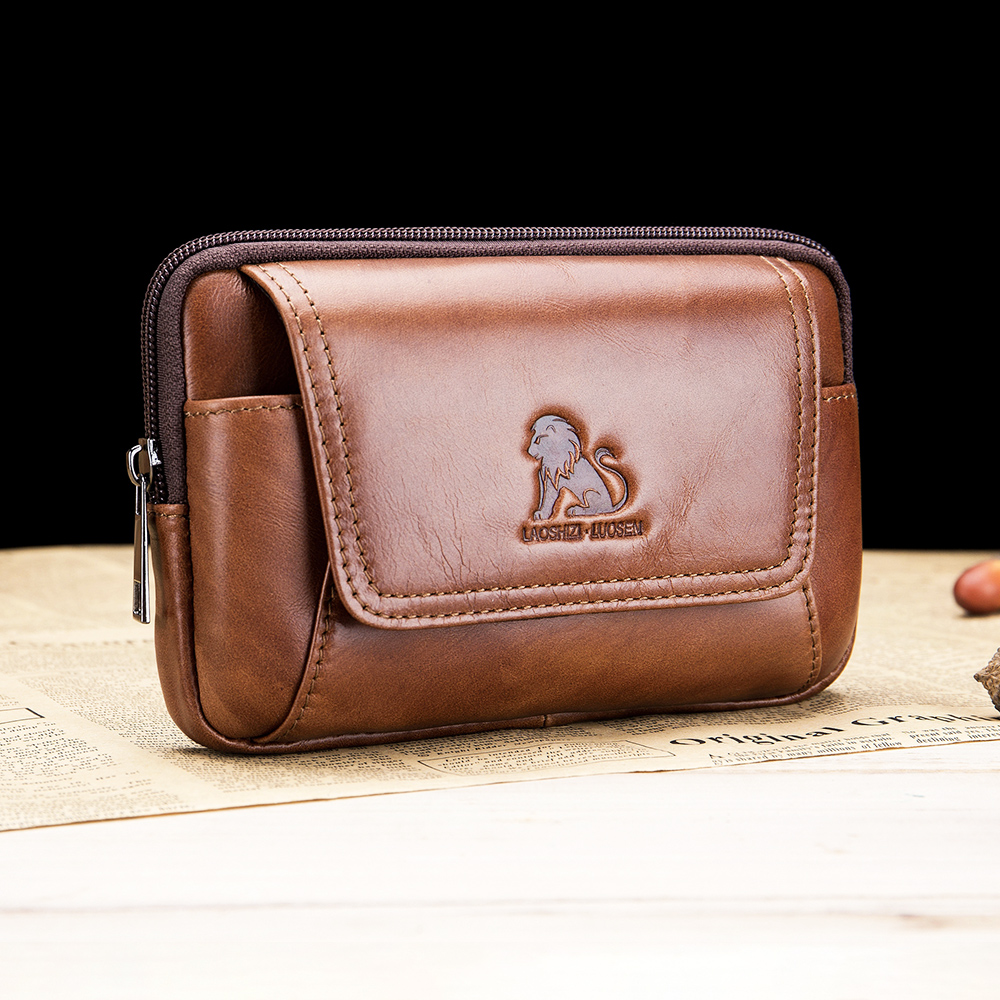 Genuine leather men's waist ba – Saddle Bag Leather recenzja i cena