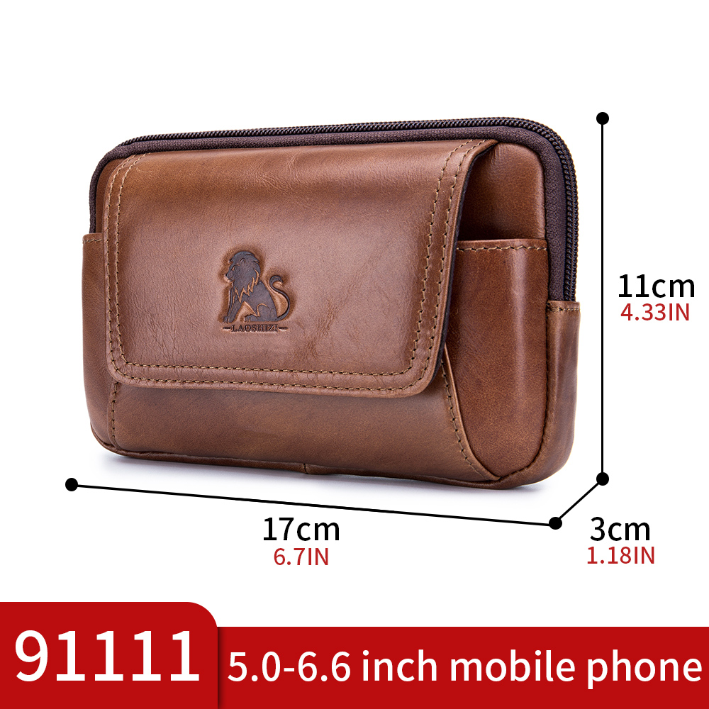 Genuine leather men's waist ba – Saddle Bag Leather recenzja i cena
