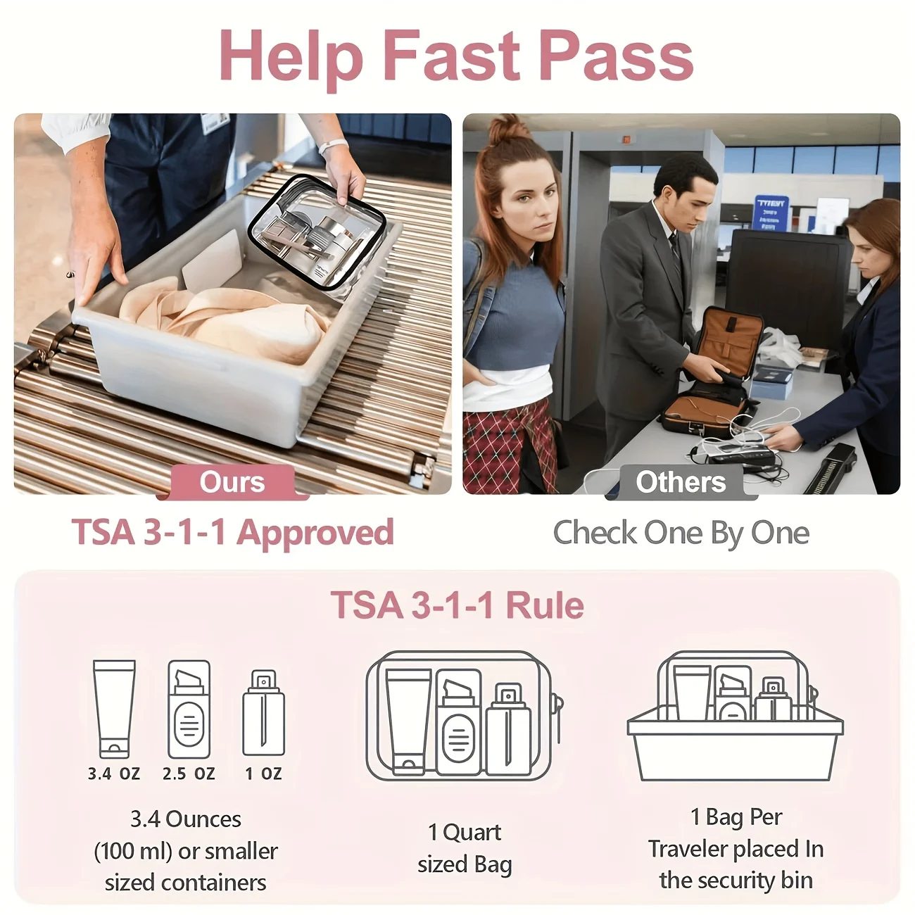 1pc Clear Makeup Bag Transpare – Women Bags For Airport recenzja i cena