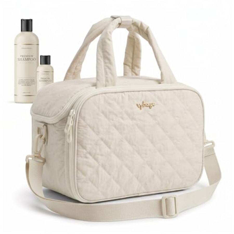 Large Quilted Toiletry Bag for – Women Bags For Women recenzja i cena