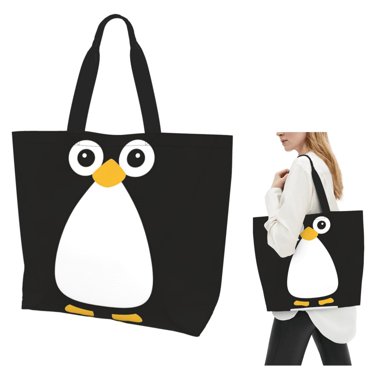 Cute Vector Penguin Shopping T – Women Bags Vector recenzja i cena