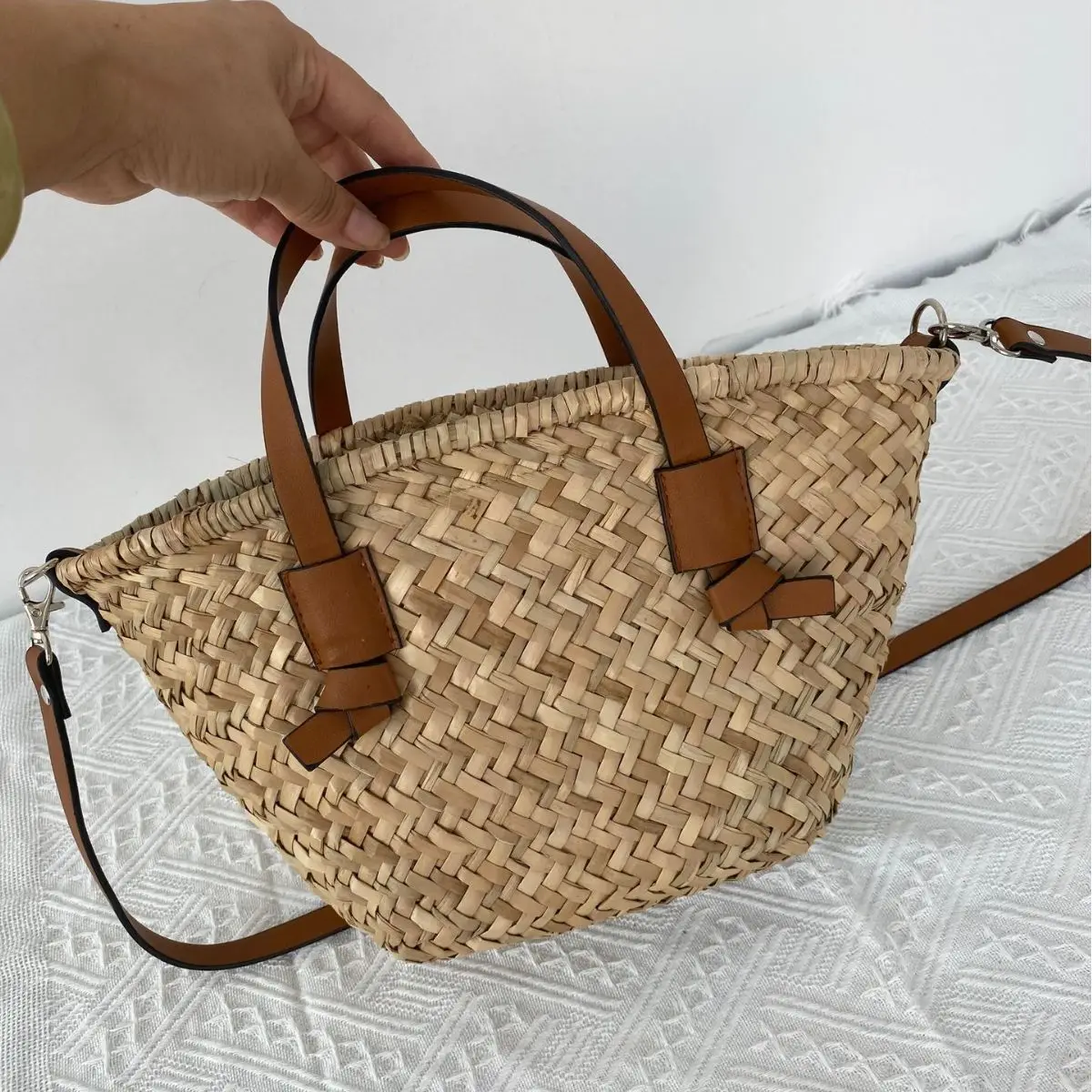 Bohemian Straw Basket Bag Hand – Basket Bag Wicker recenzja i cena