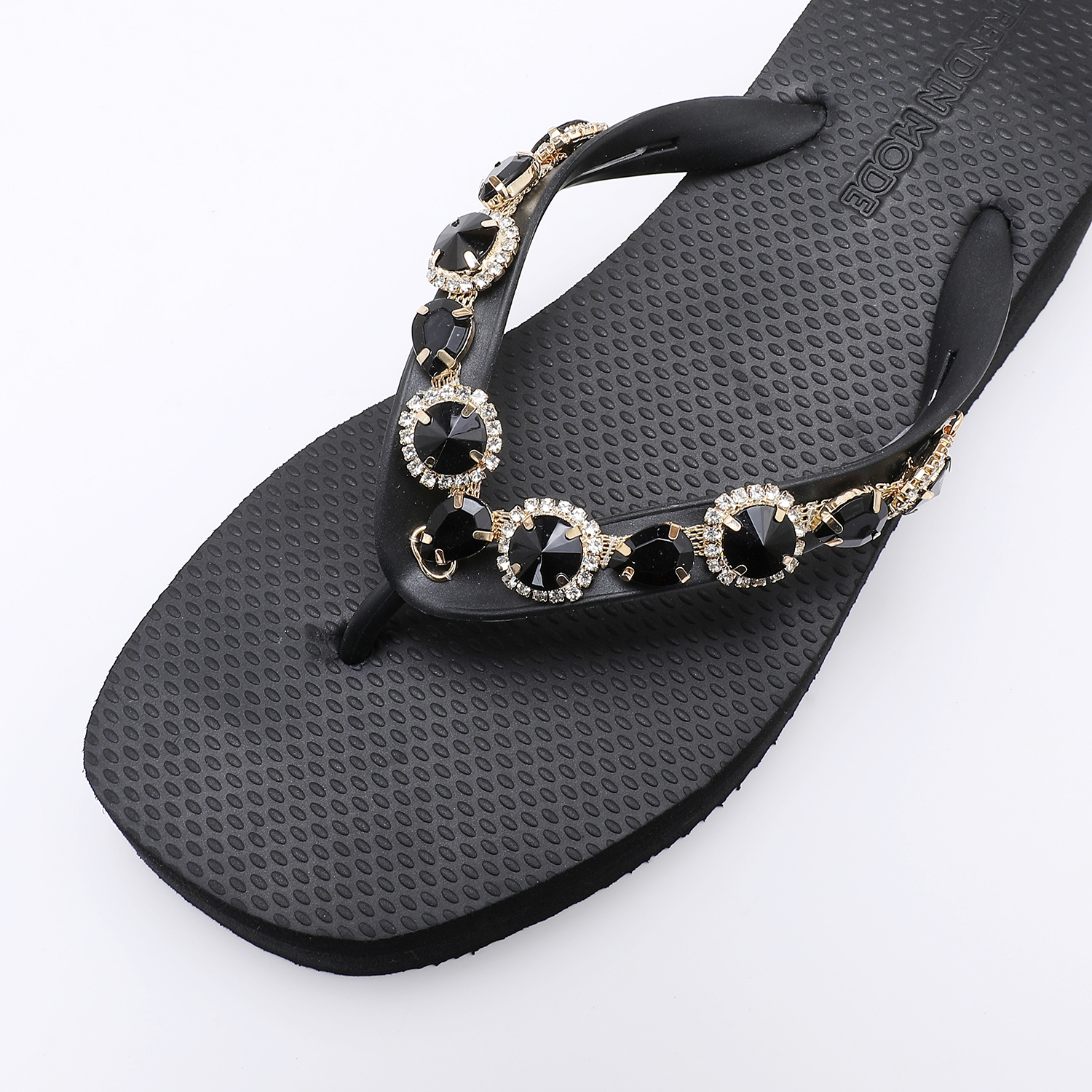 Black Rhinestone Platform Flip – Women Bags Polene recenzja i cena