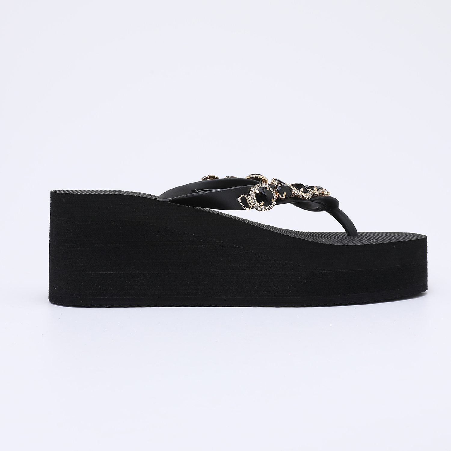 Black Rhinestone Platform Flip – Women Bags Polene recenzja i cena