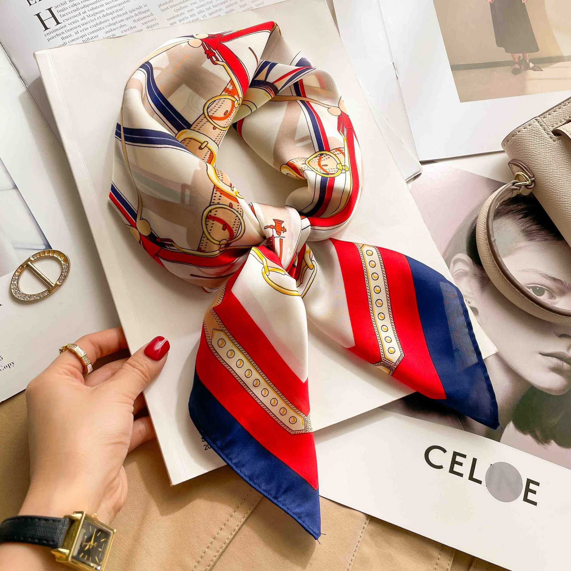 70cm Luxury Belt Print Silk Sq – Women Bags Online recenzja i cena