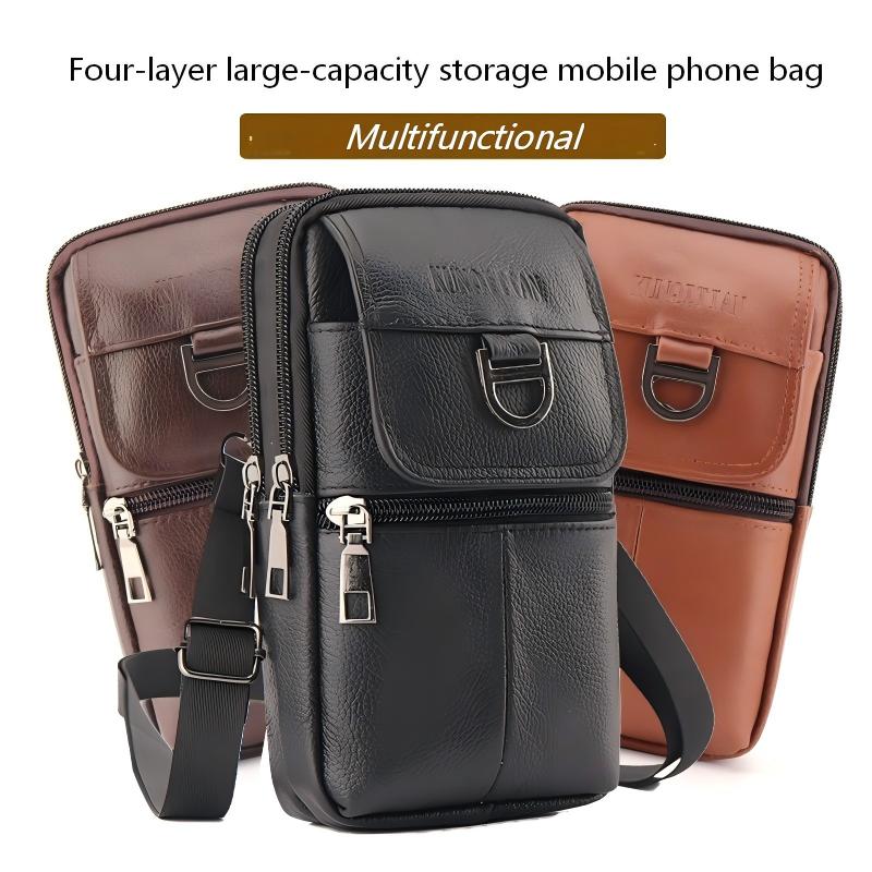 Men's Leather Waist Bag - Larg – Saddle Bag Leather recenzja i cena