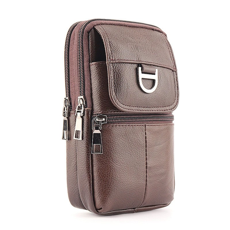 Men's Leather Waist Bag - Larg – Saddle Bag Leather recenzja i cena