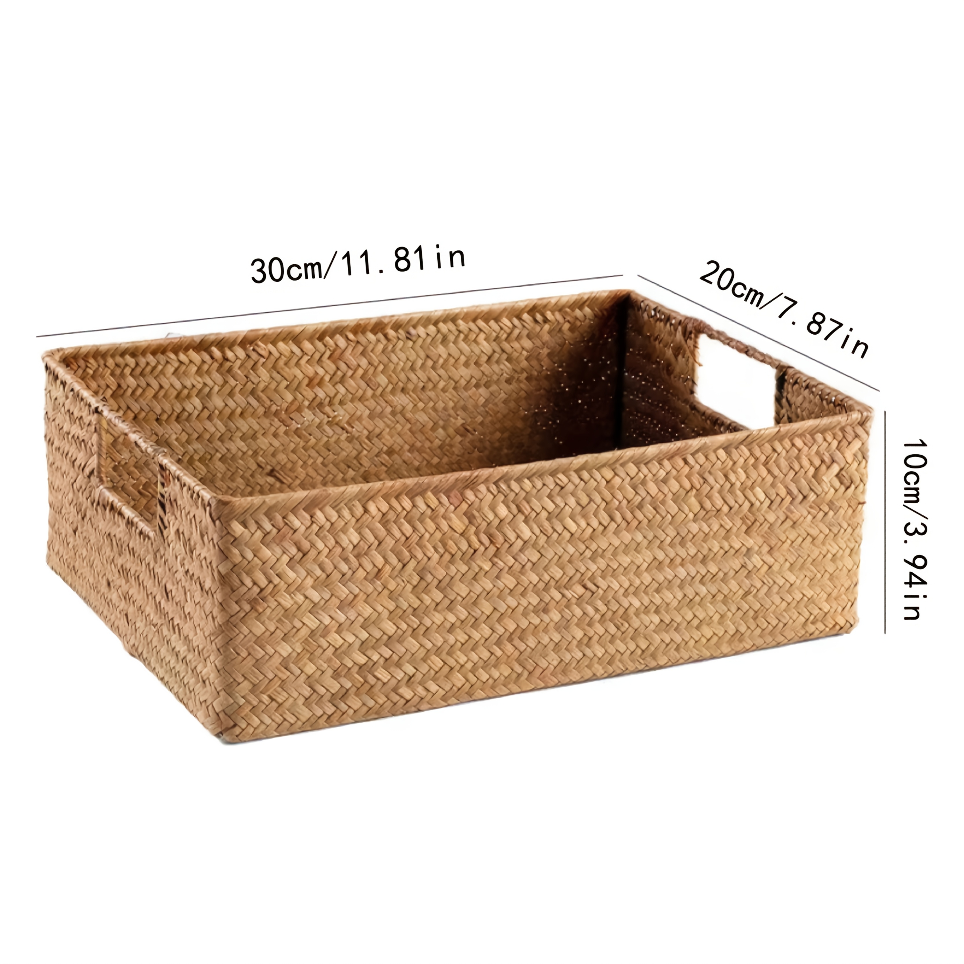 Handwoven Rattan Basket, Recta – Basket Bag Wicker recenzja i cena
