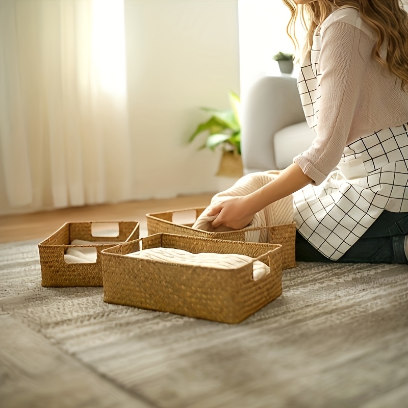 Handwoven Rattan Basket, Recta – Basket Bag Wicker recenzja i cena