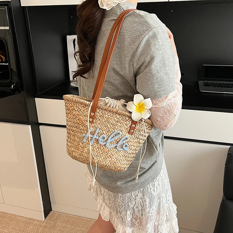Casual Wicker Woven Basket Bag – Basket Bag Wicker recenzja i cena