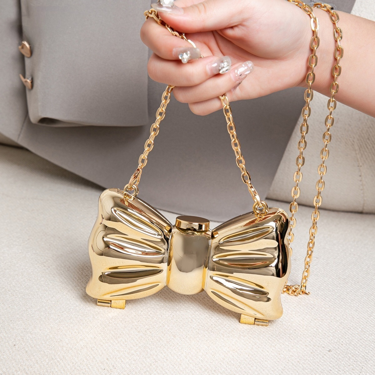 Luxury Fashion Metal Mini Hand – Women Bags Online recenzja i cena